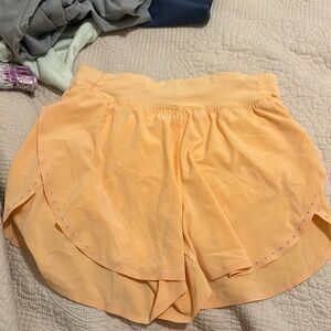Creamsicle Lululemon Fast and Free Reflective Running Shorts
